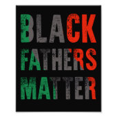 Black Fathers Matter Pap Black History Maand Foto Afdruk (Voorkant)