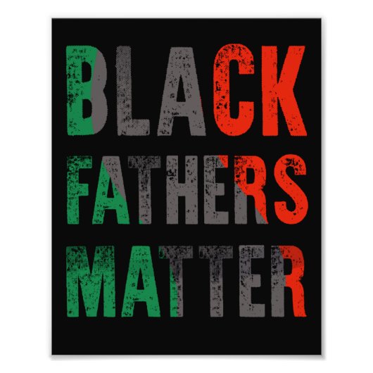 Black Fathers Matter Pap Black History Maand Foto Afdruk (Voorkant)