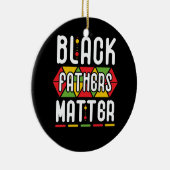 Black Fathers Matter voor mannen Pap Geschiedenis  Keramisch Ornament (Rechts)