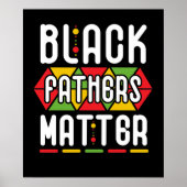 Black Fathers Matter voor mannen Pap Geschiedenis  Poster (Voorkant)