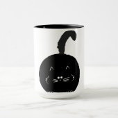 Black fatty cat mug mok (Midden)
