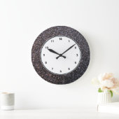 Black faux glitter graphic grote klok (Huis)