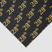 Black, Faux Gold 28e (achtentwintigste) gebeurteni Tissuepapier (Detail)