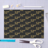 Black, Faux Gold 52e (52e) gebeurtenis Tissuepapier (Craft)