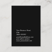 Black Faux Gold Glitter Jeweling Earring Display Visitekaartje (Achterkant)