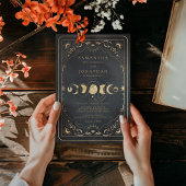 Black & Faux Gold Tarot Hemelse Huwelijk Kaart