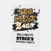 Black Faux Gold Two Legit 2 - Welkom Acryl Bord (Hoek)