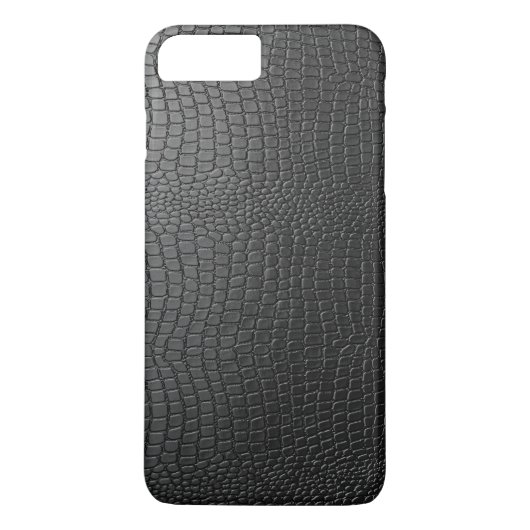 Black Faux Snakeskin-patroon Case-Mate iPhone Case (Achterkant)