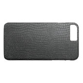 Black Faux Snakeskin-patroon Case-Mate iPhone Case (Achterkant (Horizontaal))