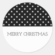 Black Feestelijke Sterren Vakantie Stickers