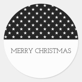 Black Feestelijke Sterren Vakantie Stickers