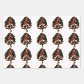 Black Female Nutcracker Dancer Gift Wrapping Paper (Voorkant)