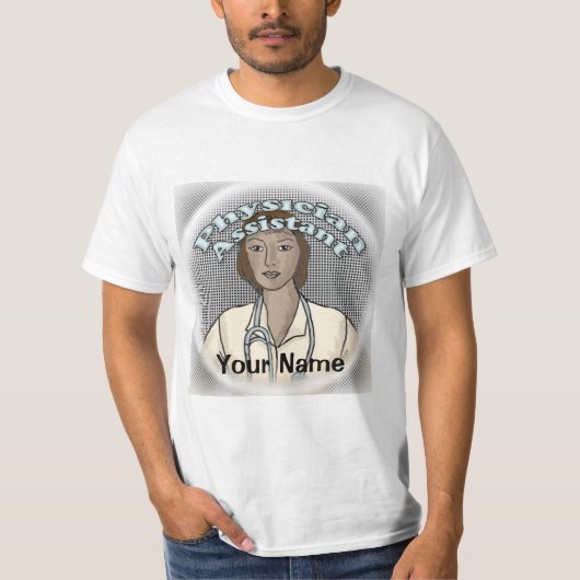 Black Female Physician Assistant T-shirt (Voorkant)