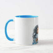 Black Female Snowflake Christmas Mok (Links)