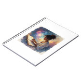 Black Female Writing in a Journal Notitieboek (Linkerzijde)