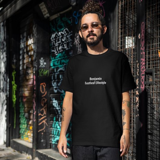 Black Festival Lifestyle T-shirt