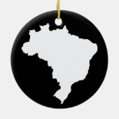 Black Festive Brazilië op Emporio Moffa Keramisch Ornament (Achterkant)