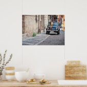 Black Fiat 500, Cinquecento, Italië Poster (Keuken)