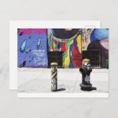 Black Fire Hydrant (New York, NY) Briefkaart (Voorkant / Achterkant)