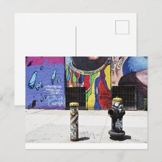 Black Fire Hydrant (New York, NY) Briefkaart (Voorkant / Achterkant)