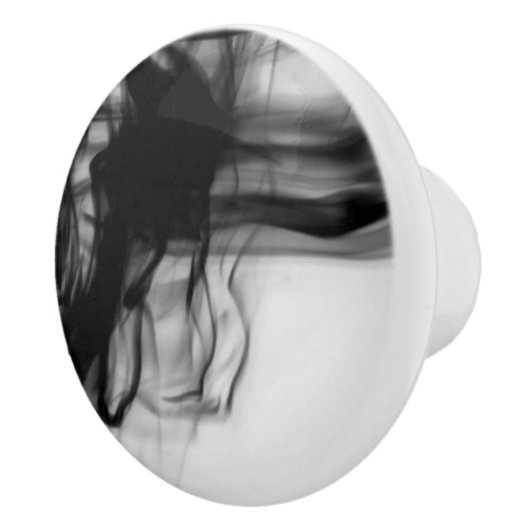 Black Fire II keramische Knob van kunstenaar C.L. Knop (Rechts)