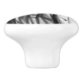 Black Fire III keramische Knob van kunstenaar C.L. Keramische Knop (Zijkant)