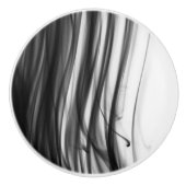 Black Fire III keramische Knob van kunstenaar C.L. Knop (Voorkant)