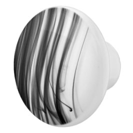 Black Fire III keramische Knob van kunstenaar C.L. Knop