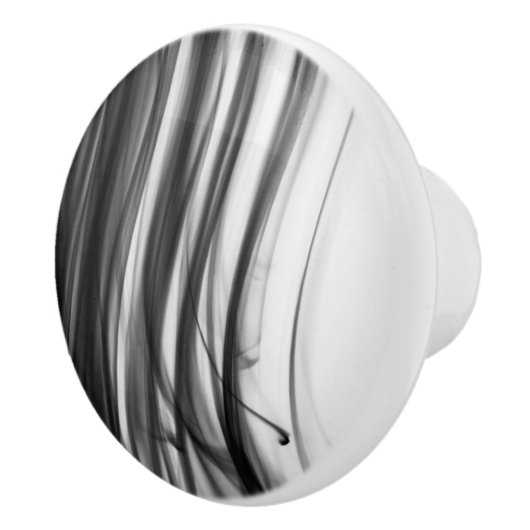 Black Fire III keramische Knob van kunstenaar C.L. Knop (Rechts)