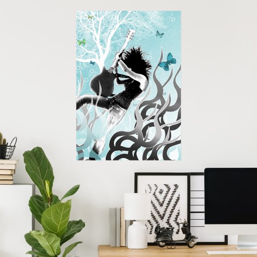 Black Fire Poster (Thuiskantoor)