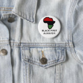 Black First Altijd! Ronde Button 5,7 Cm (In situ)