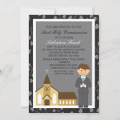 Black First CommunBoy by Church Kaart (Voorkant)