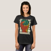 Black Fis African Pride Black History Mon T-shirt (Voorkant volledig)