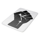 Black Fist Raised — Resistance Protest Badmat (Gekanteld)