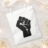 Black Fist Raised — Resistance Protest Bedankzakje (Geknipt)