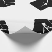 Black Fist Raised — Resistance Protest Cadeaupapier (Hoek)