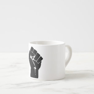 Black Fist Raised — Resistance Protest Espresso Kop