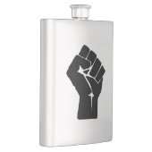 Black Fist Raised — Resistance Protest Flacon (Rechts)