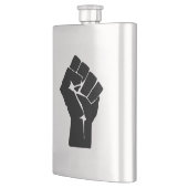 Black Fist Raised — Resistance Protest Flacon (Links)