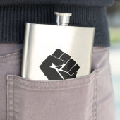 Black Fist Raised — Resistance Protest Flacon (Voorbeeld)
