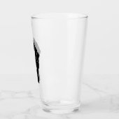 Black Fist Raised — Resistance Protest Glas (Links)