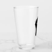 Black Fist Raised — Resistance Protest Glas (Rechts)