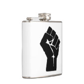 Black Fist Raised — Resistance Protest Heupfles (Rechts)