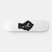 Black Fist Raised — Resistance Protest Persoonlijk Skateboard (Horizontaal)