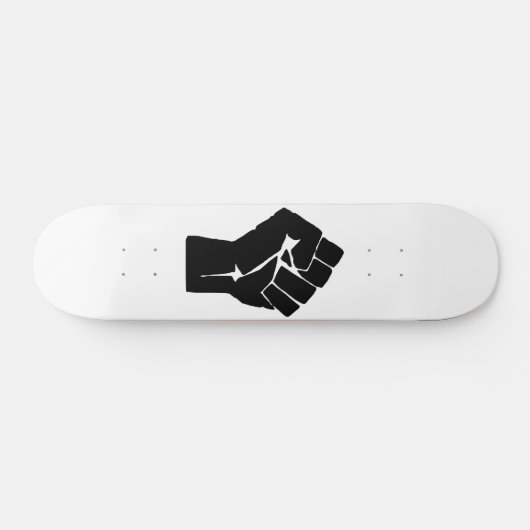 Black Fist Raised — Resistance Protest Persoonlijk Skateboard (Horizontaal)