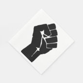 Black Fist Raised — Resistance Protest Servet (Hoek)