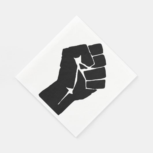 Black Fist Raised — Resistance Protest Servet (Hoek)