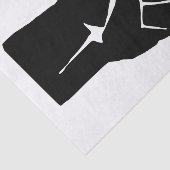 Black Fist Raised — Resistance Protest Tissuepapier (Detail)