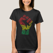 Black Fist Shirt African American Pride Black Hist (Voorkant)