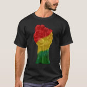 Black Fist Shirt African American Pride Black Hist (Voorkant)